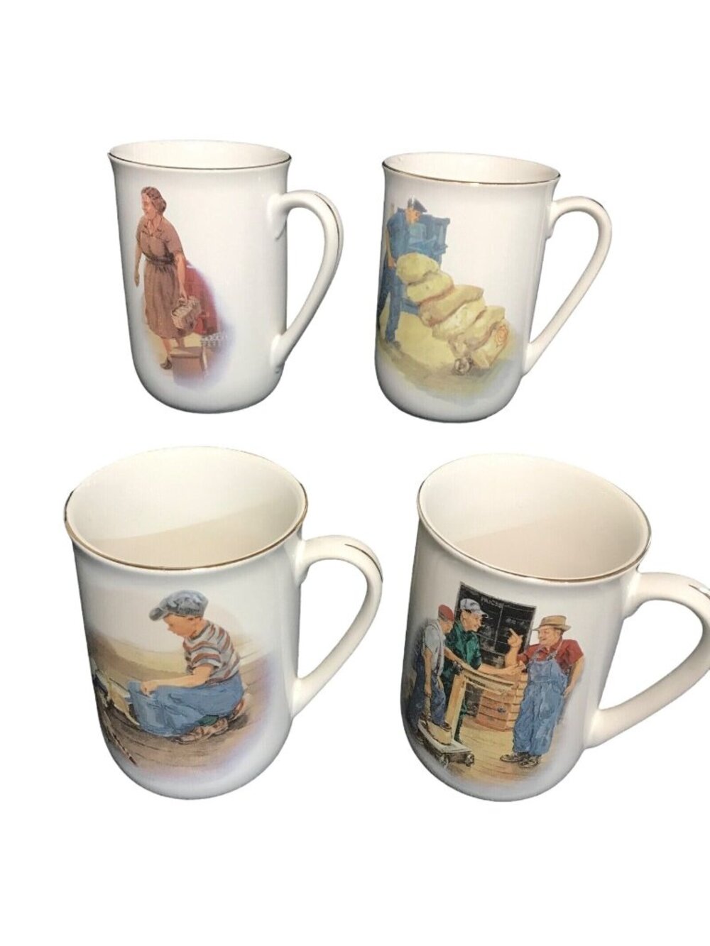 Co Op 75th Anniversary Mugs Right From The Start Ceramic Coffee Cups Set of 4